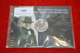 Royal Mint Winston Churchill 2015 UK £20 Fine Silv