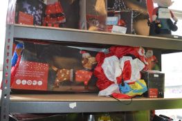 *Pop Up Tinsel Dog, Inflatable Santas, Cluster Str