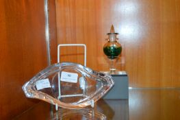 Glass Dish signed by Rosenthal, and an Andrew Sand