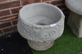 Garden Planter with Foliage Design