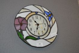Leaded Glass Wall Clock