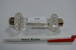 Crystal & Silver Knife Rest