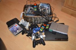 PlayStation 2, PlayStation 3, Various Games, and Controllers