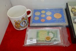 UK Commemorative Coin Sets plus Acrylic Encased Ba