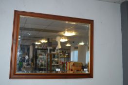 Pine Framed Beveled Edge Mirror