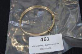 9k Gold Christening Bracelet ~2.1g