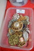 Vintage Costume Jewellery Brooches