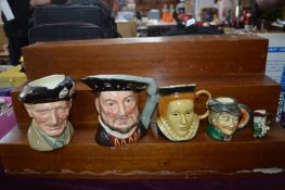 Royal Doulton Character Jugs; Monty, Henry VIII, a