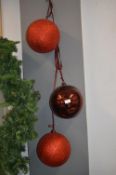 *Three Giant Christmas Baubles