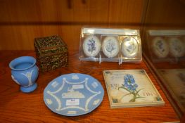 Wedgewood Jasperware Plate and Vase, plus Other De