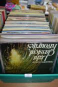 Large Crate of Mixed LP Records; Classical, Easy L