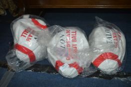 Three Talon Grand Slam Rugby Balls