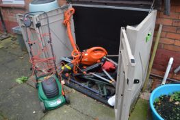 Garden Storage Box Containing Garden Equipment