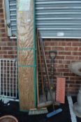 Garden Tools and Reed Fencing