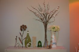 Quantity of Decorative Vases with Artificial Flowers, and Other Ornaments