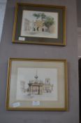 Two Roger Davies Hand Coloured Prints of Beverley