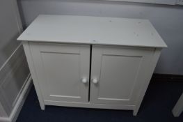 White Two Door Cupboard