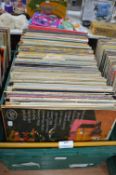 Large Crate of Mixed LP Records; Easy Listening, C