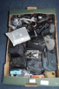 Large Box of Assorted Cameras