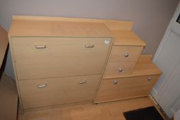 Two Hallway Shoe Cupboards