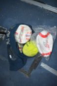 Bag of Training Balls; Football, Rugby, etc.