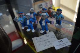 Six Schleich Roland Rat Figures