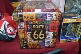 Route 66 Padded Stool Storage Box