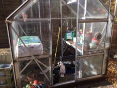 Greenhouse 6ftx4ft, plus Contents