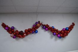 *Two Christmas Bauble Garlands