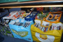 Nine Bags of DVDs ~500 total