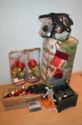 Quantity of Christmas Decorations; Tree, Baubles, Lights, etc.