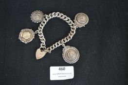 Silver Chain and Fobs ~75g gross circa 1949