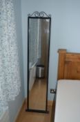 Black Framed Dressing Mirror (5ft tall)