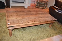 Low Level Coffee Table with Steel Rivet Decoration 60