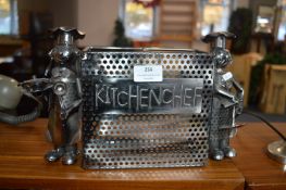 Metal Kitchen Chef Utensil Organiser