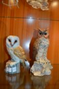 Two Leonard Collection Owls