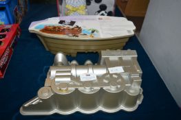 Pirate and a Railway Train Cake Pans