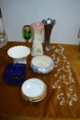 Poole Bowl, Decorative Vases, etc.