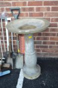 Stone Effect Garden Birdbath