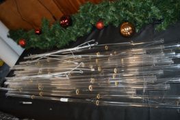 Two Acrylic Tubular Shop Decorations