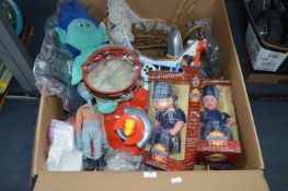 Large Box of Children's Toys and Dolls, etc.