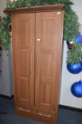 Oak Effect Double Wardrobe