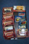 Matchbox Models of Yesteryear Omnibuses and Advert