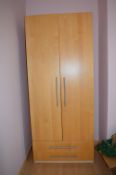 Ikea Double Wardrobe with Two Drawers
