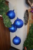 *Four Giant Christmas Baubles