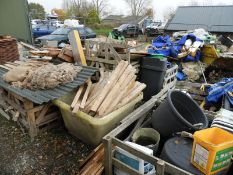 *Assorted Builders Buckets, Site Stakes, Timber Offcuts, etc.