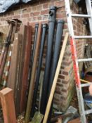 *Assorted Lengths of Steel Box Section and Cast Iron Gutter and Fall Pipe