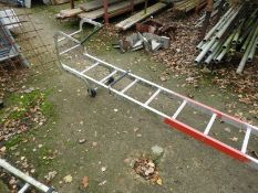 *Twenty-One Rung Aluminium Roofing Ladder