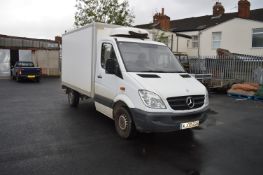 *White Mercedes Sprinter Van with Refrigeration Unit
