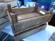 * 2 medium wooden crates 450 x 300